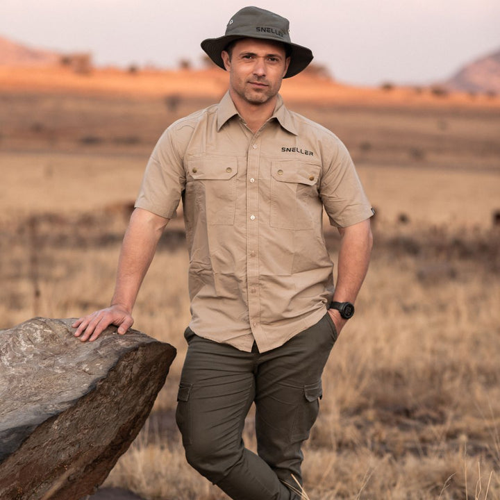 Ripstop Khaki Bush Shirt - Mens - Namib Edition