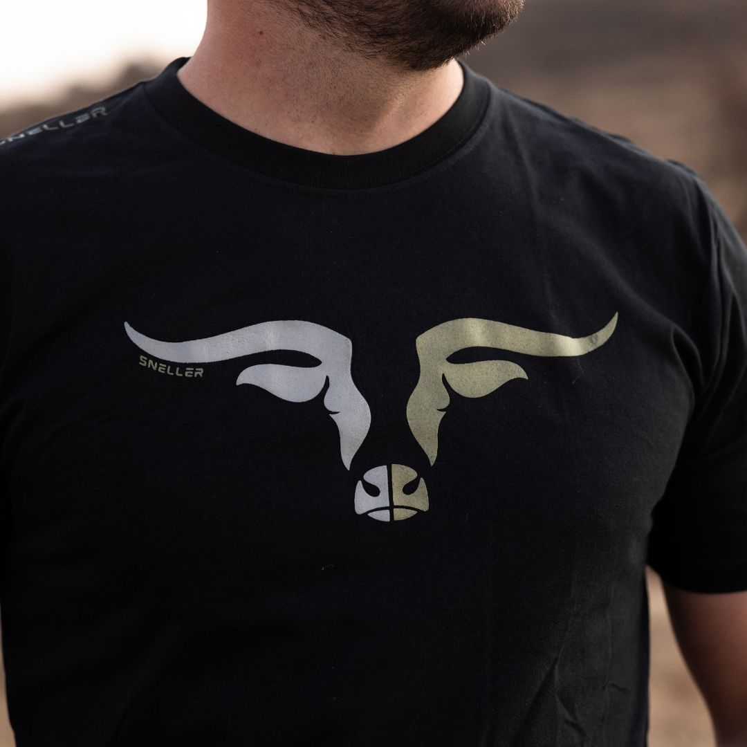 Limited Edition Premium Tee's - 3D - Black Mix Green Longhorn™