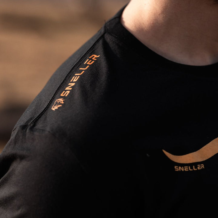 Sneller Premium Tee's - 3D - Orange on Black Longhorn™