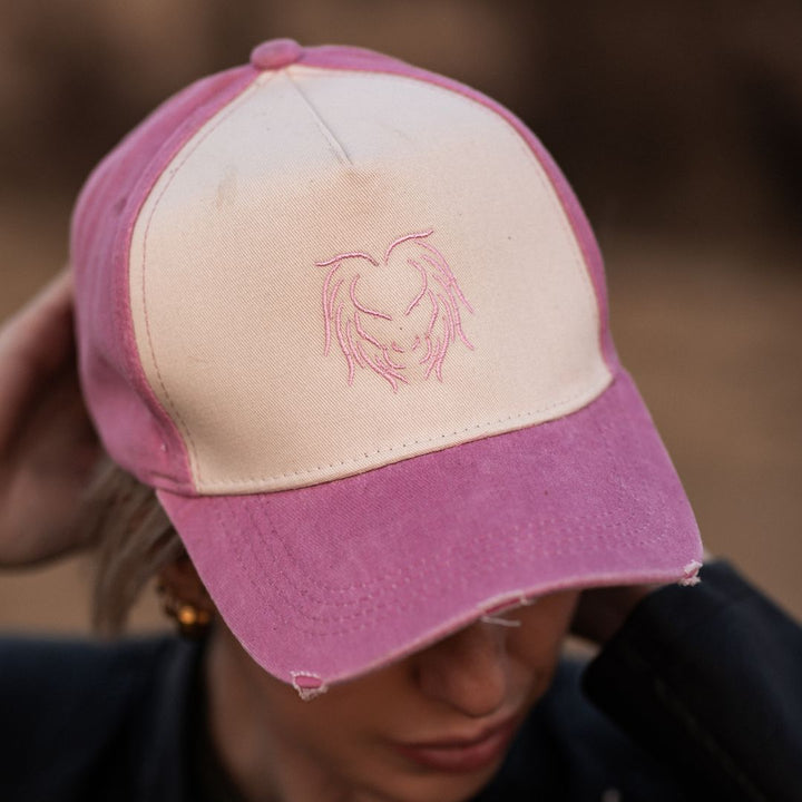 Pigment Washed SNELLER Cap - Light Pink with Sneller Lion
