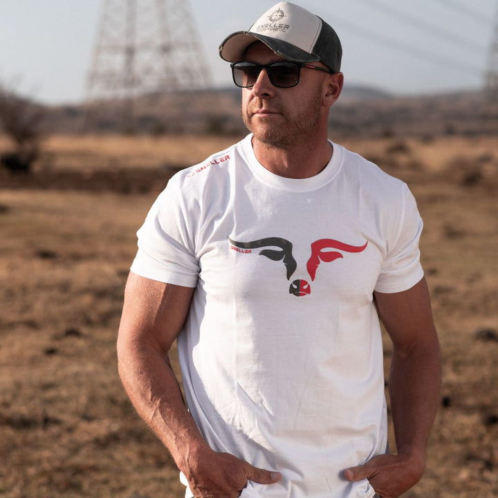 Limited Edition Premium Tee's - 3D - Mix Grey Red Longhorn™