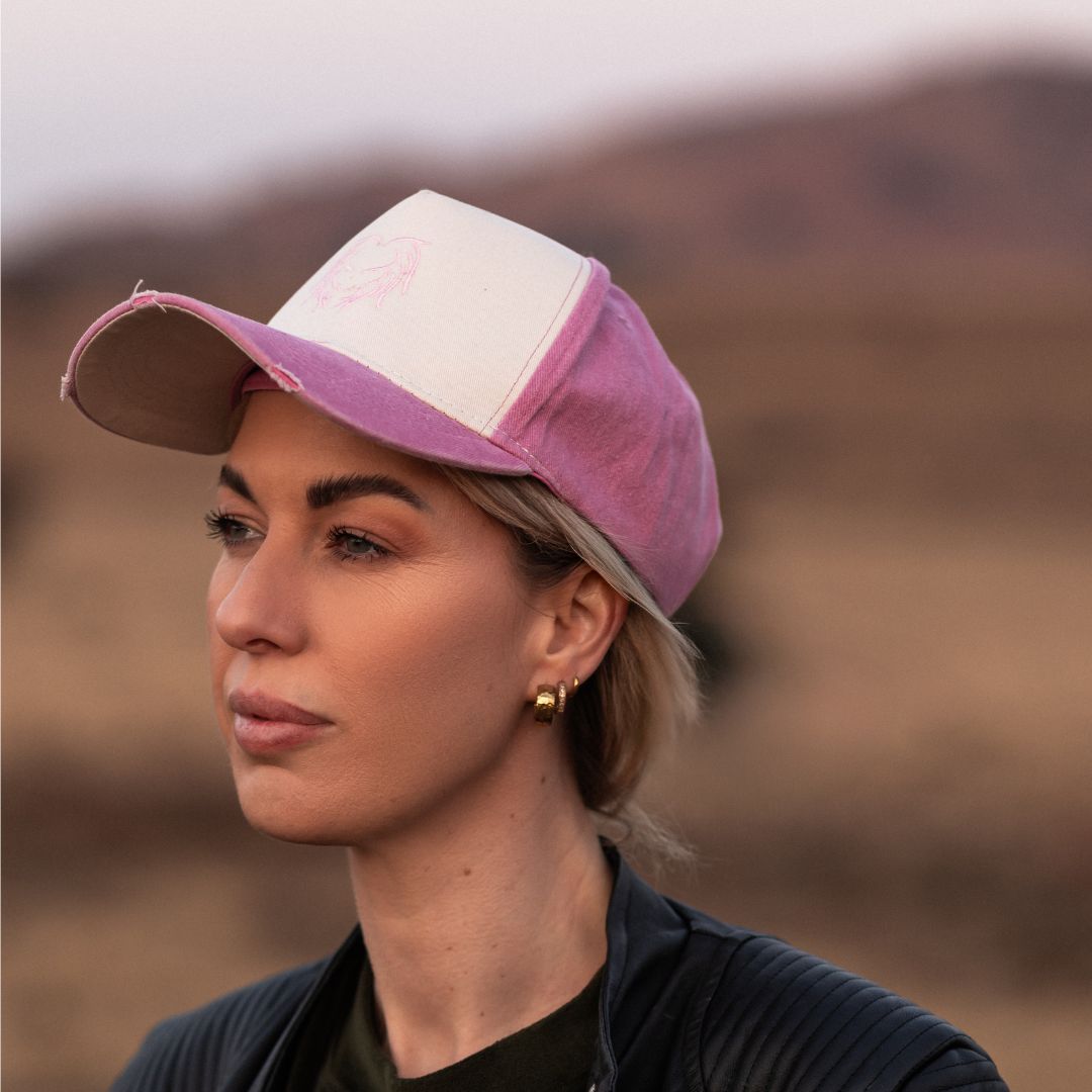 Pigment Washed SNELLER Cap - Light Pink with Sneller Lion