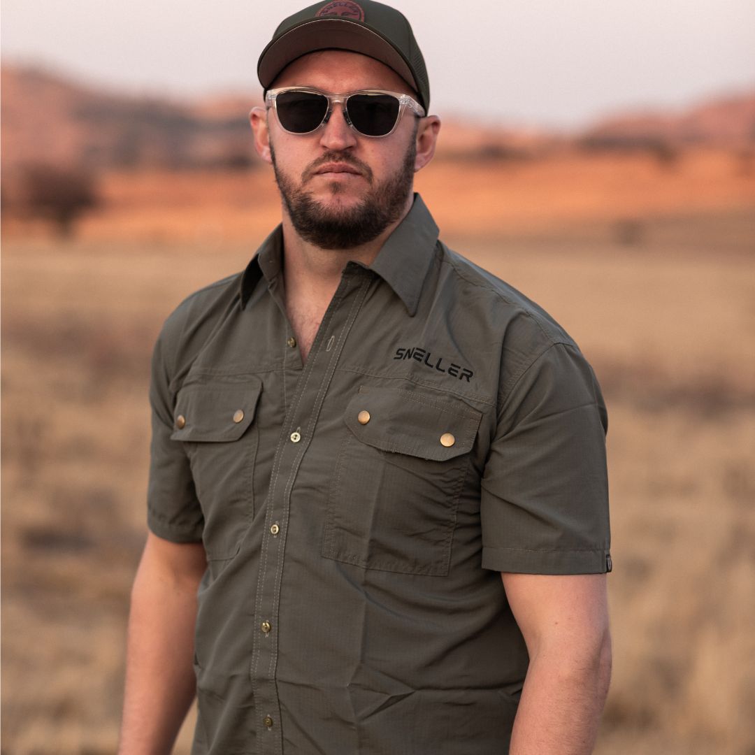 Ripstop Khaki Bush Shirt - Mens - Olive Edition