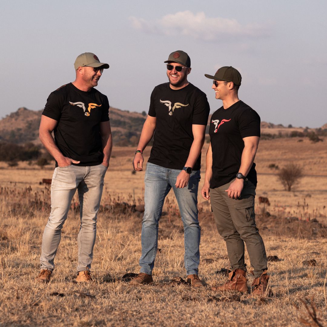 Limited Edition Premium Tee's - 3D - Black Mix Red Longhorn™