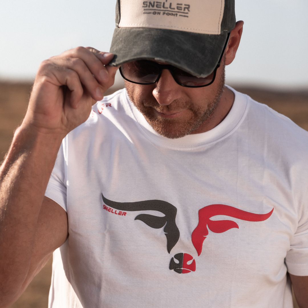 Limited Edition Premium Tee's - 3D - Mix Grey Red Longhorn™