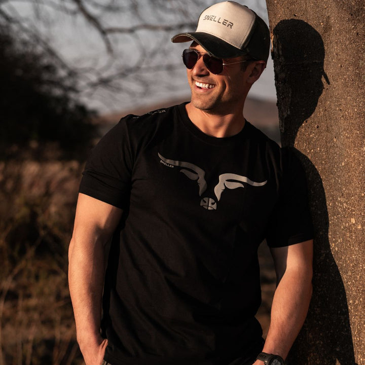 Limited Edition Premium Tee's - 3D - Mix Grey Longhorn™