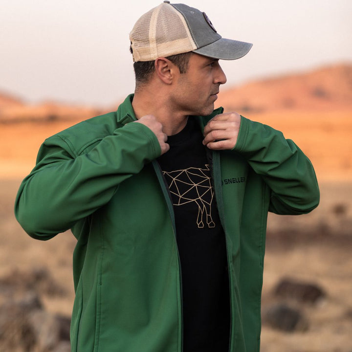 Sneller Leisure™ - Men's Green Softshell Jacket