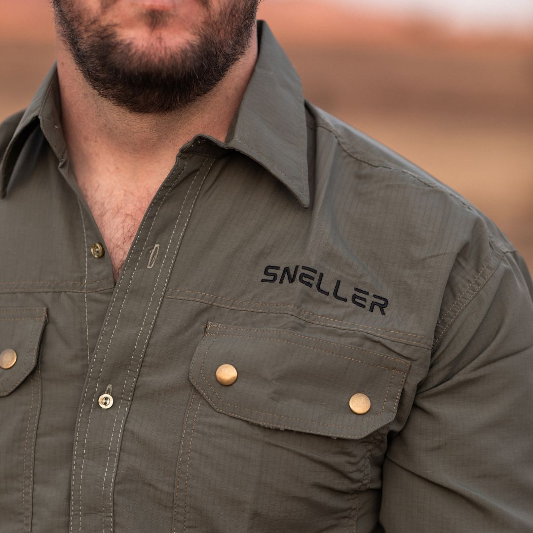 Ripstop Khaki Bush Shirt - Mens - Olive Edition