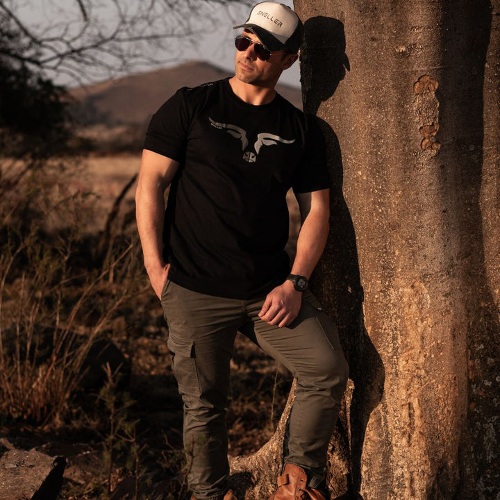 Limited Edition Premium Tee's - 3D - Mix Grey Longhorn™