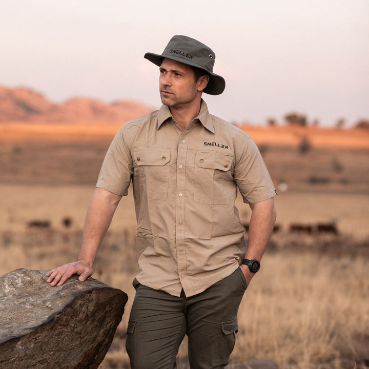 Ripstop Khaki Bush Shirt - Mens - Namib Edition