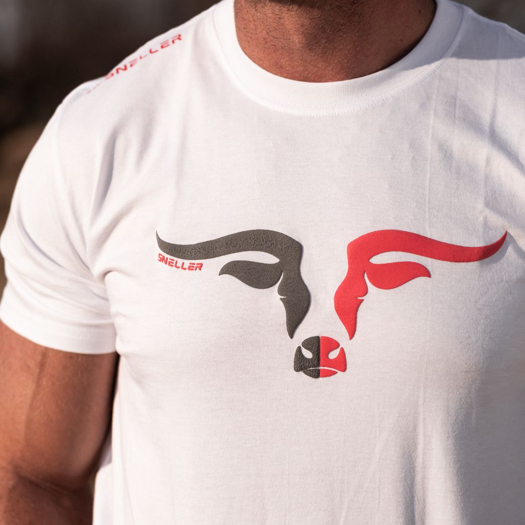Limited Edition Premium Tee's - 3D - Mix Grey Red Longhorn™