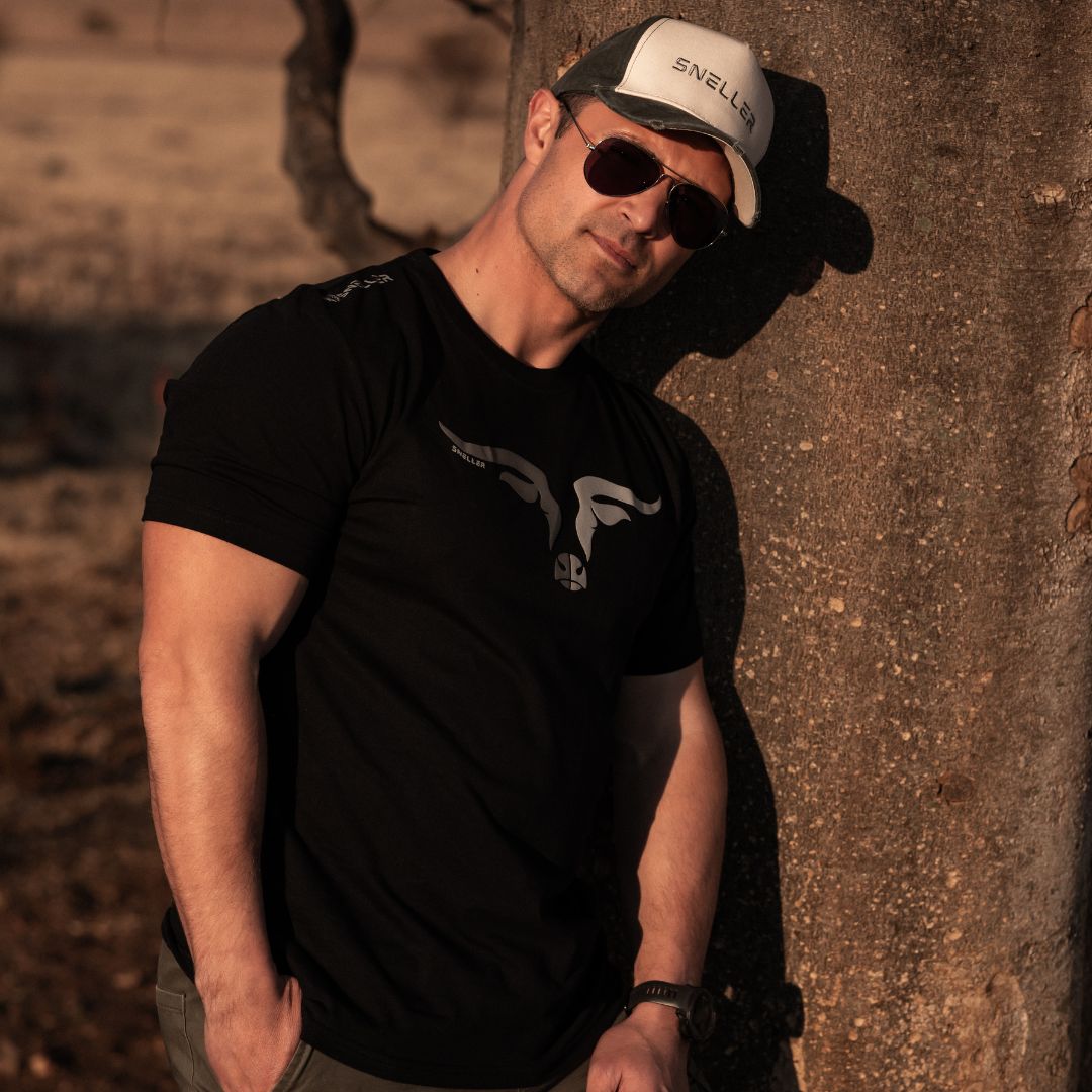 Limited Edition Premium Tee's - 3D - Mix Grey Longhorn™