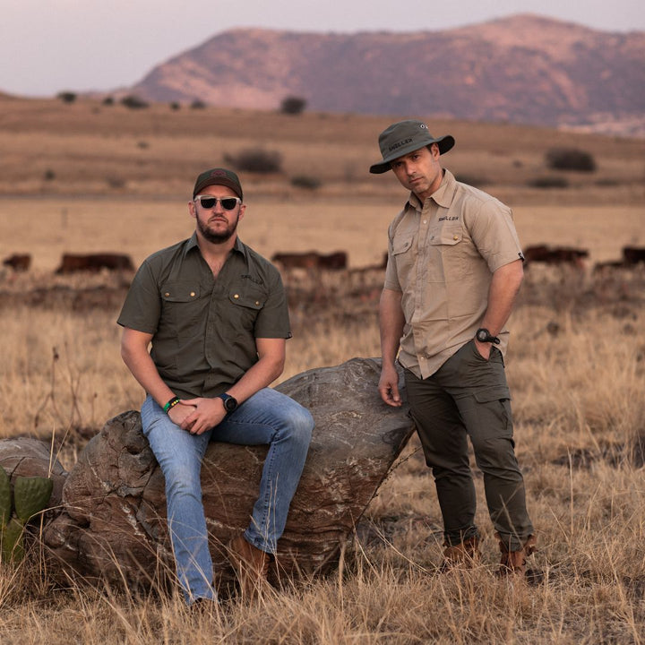 Ripstop Khaki Bush Shirt - Mens - Namib Edition