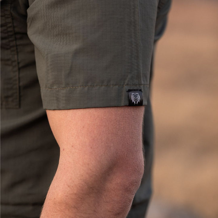 Ripstop Khaki Bush Shirt - Mens - Olive Edition