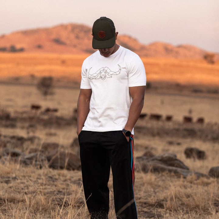 Limited Edition Premium Tee's - 3D - White Grey Outline Buffalo™