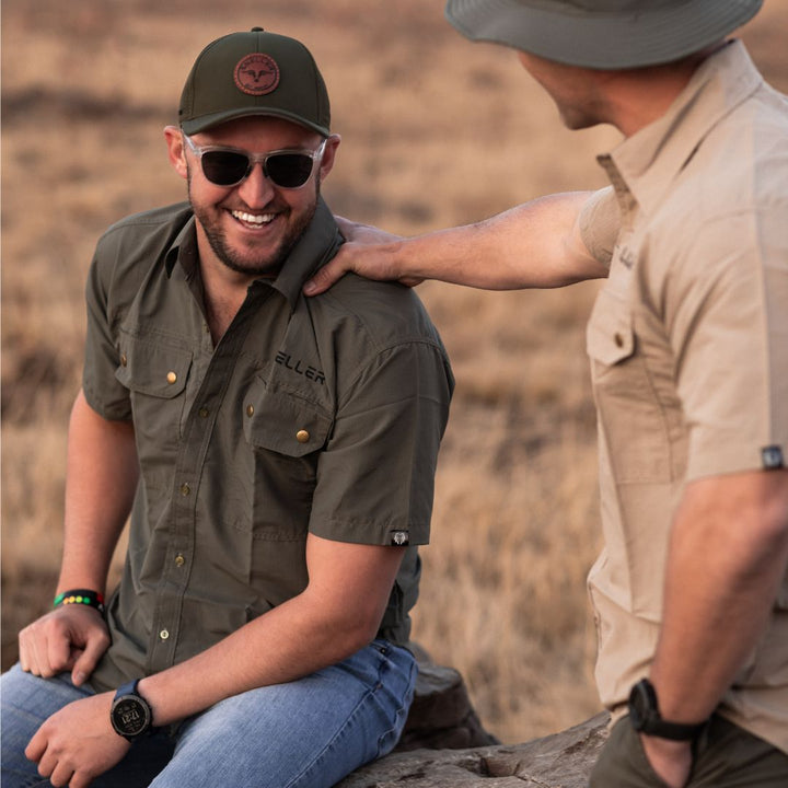 Ripstop Khaki Bush Shirt - Mens - Olive Edition