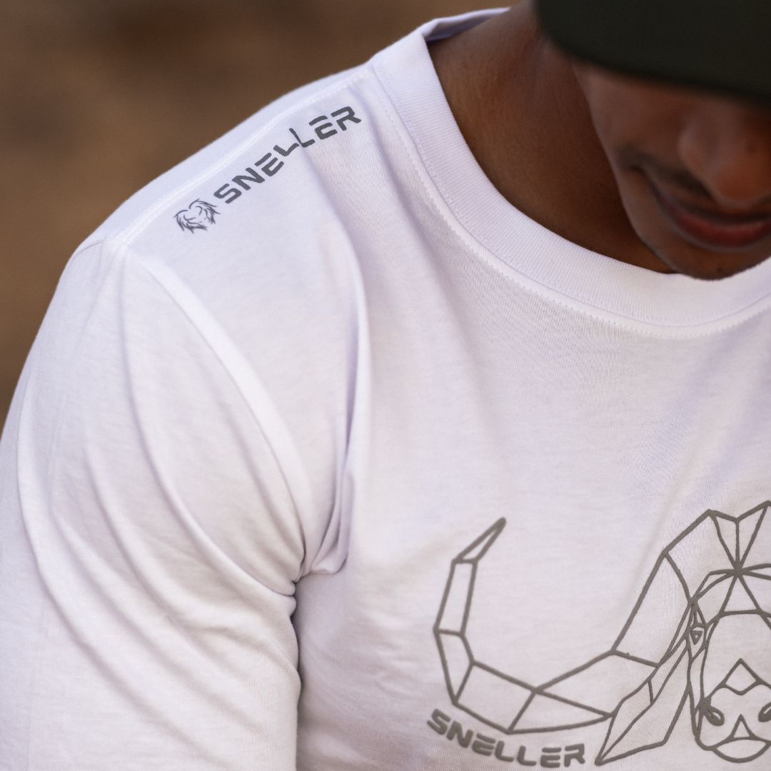 Limited Edition Premium Tee's - 3D - White Grey Outline Buffalo™