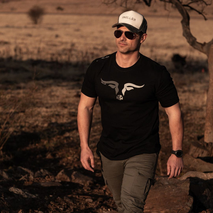 Limited Edition Premium Tee's - 3D - Mix Grey Longhorn™