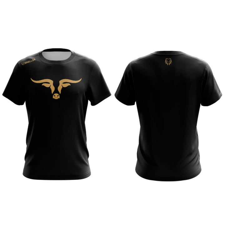 Sneller Premium Ladies Tee's - 3D - Khaki on Black Longhorn™