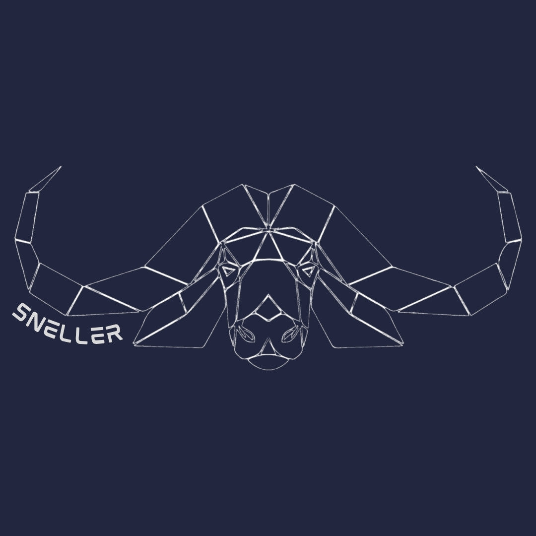 Limited Edition Premium Tee's - 3D - Navy Outline Buffalo™