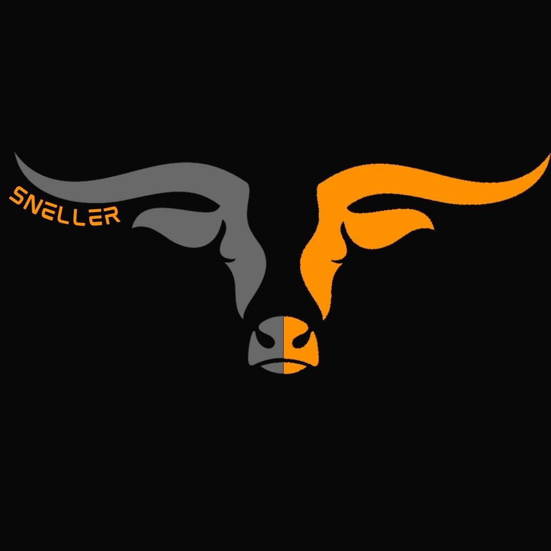 Limited Edition Premium Tee's - 3D - Black Mix Orange Longhorn™