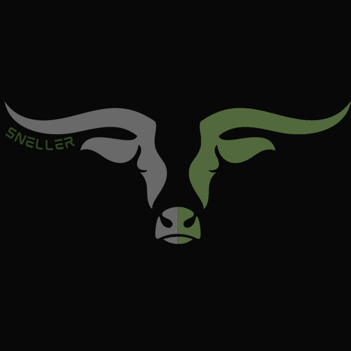 Limited Edition Premium Tee's - 3D - Black Mix Green Longhorn™