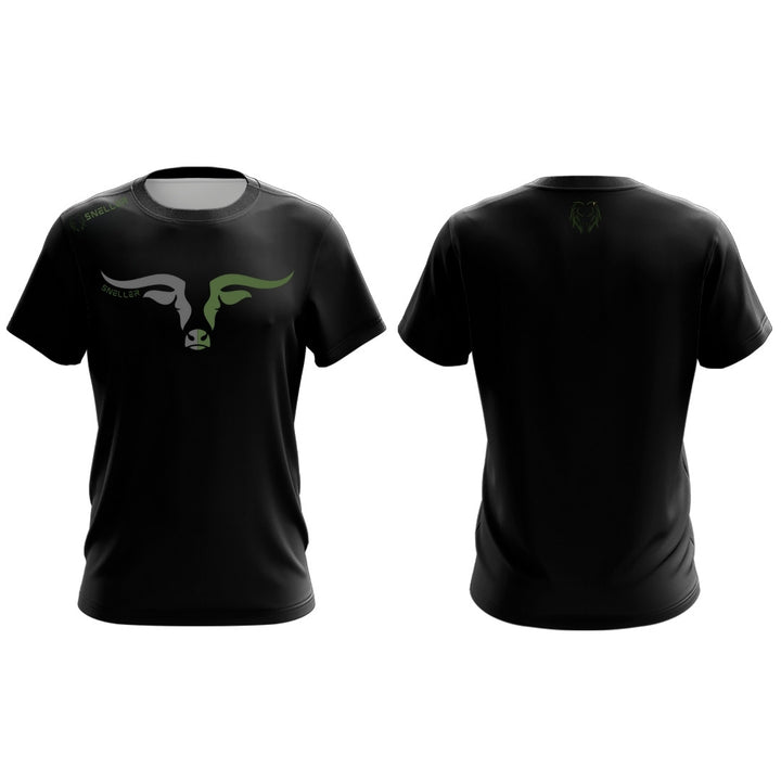 Limited Edition Premium Tee's - 3D - Black Mix Green Longhorn™