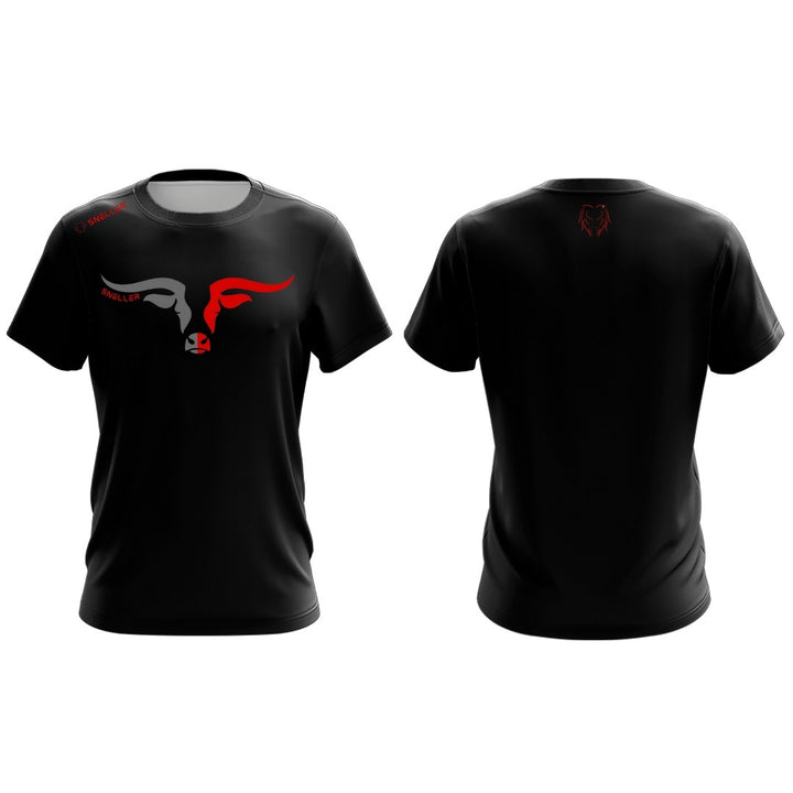 Limited Edition Premium Tee's - 3D - Black Mix Red Longhorn™