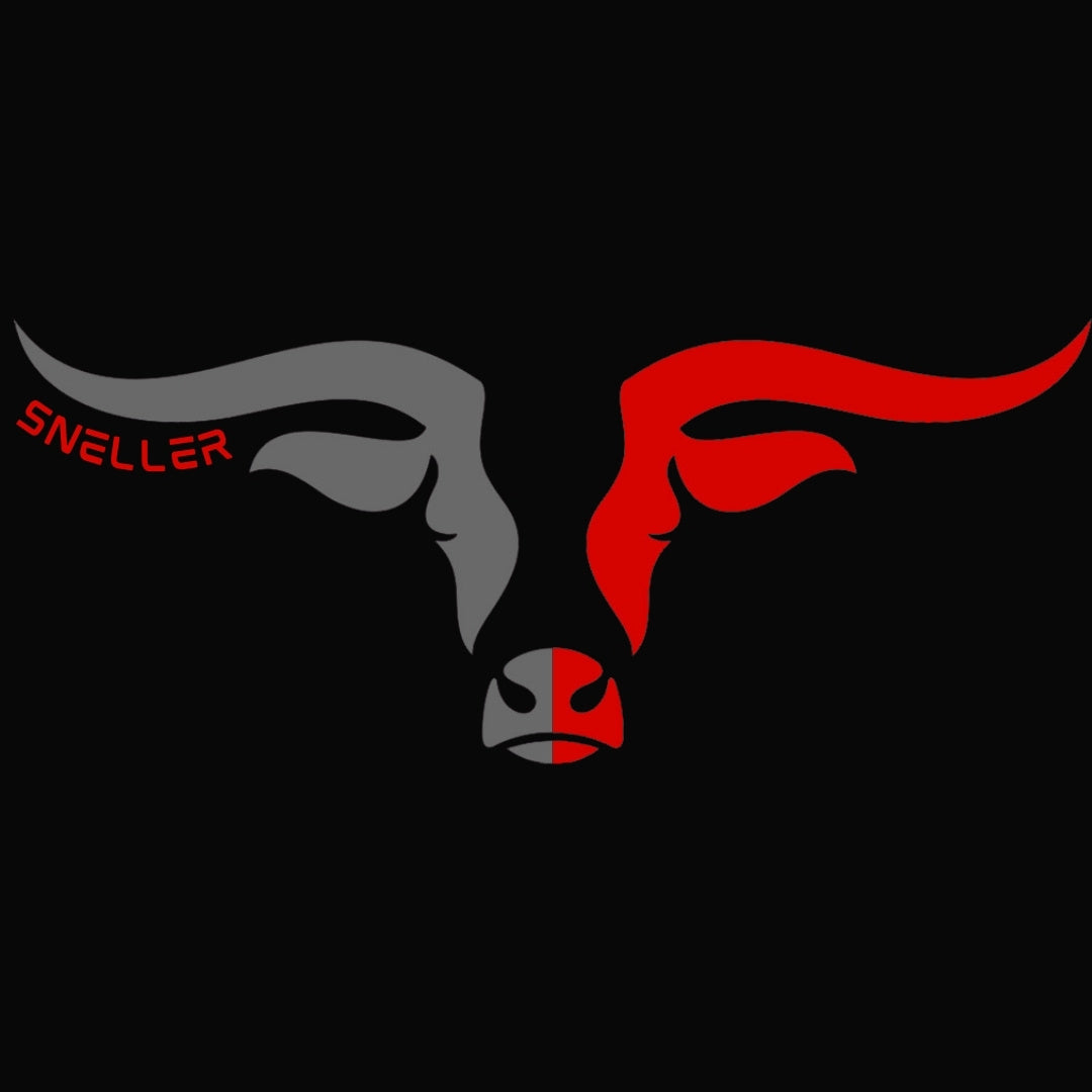 Limited Edition Premium Tee's - 3D - Black Mix Red Longhorn™