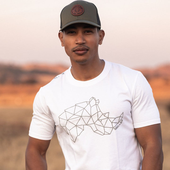 Limited Edition Premium Tee's - 3D - White Grey Outline Rhino™