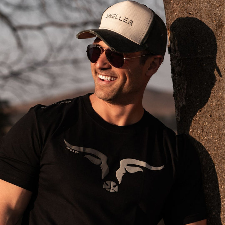 Limited Edition Premium Tee's - 3D - Mix Grey Longhorn™