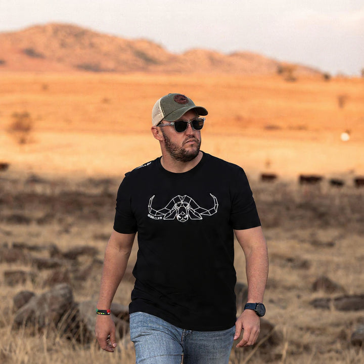 Limited Edition Premium Tee's - 3D - Black Grey Outline Buffalo™