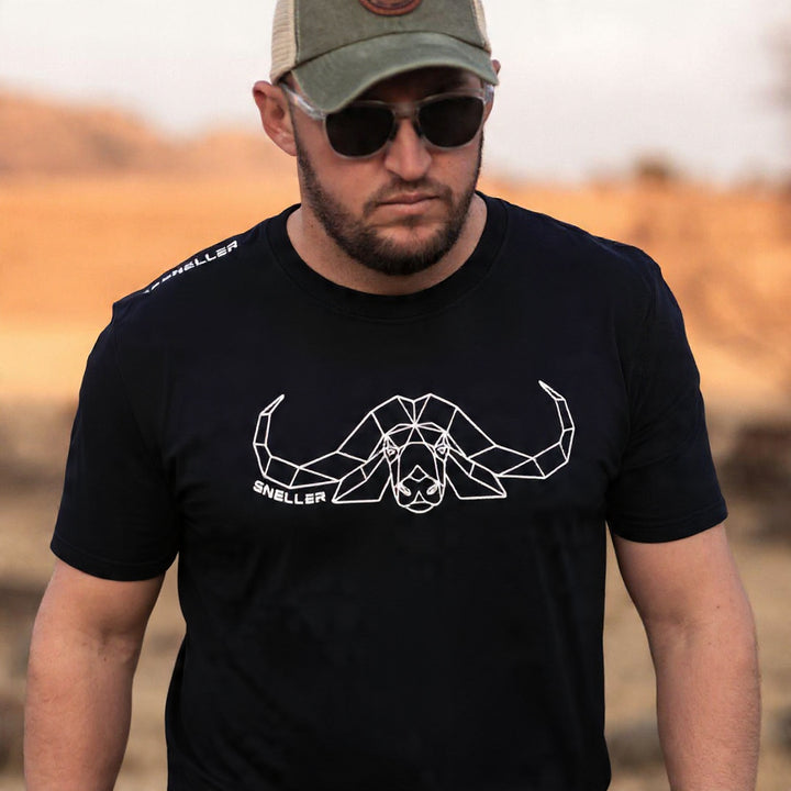 Limited Edition Premium Tee's - 3D - Black Grey Outline Buffalo™