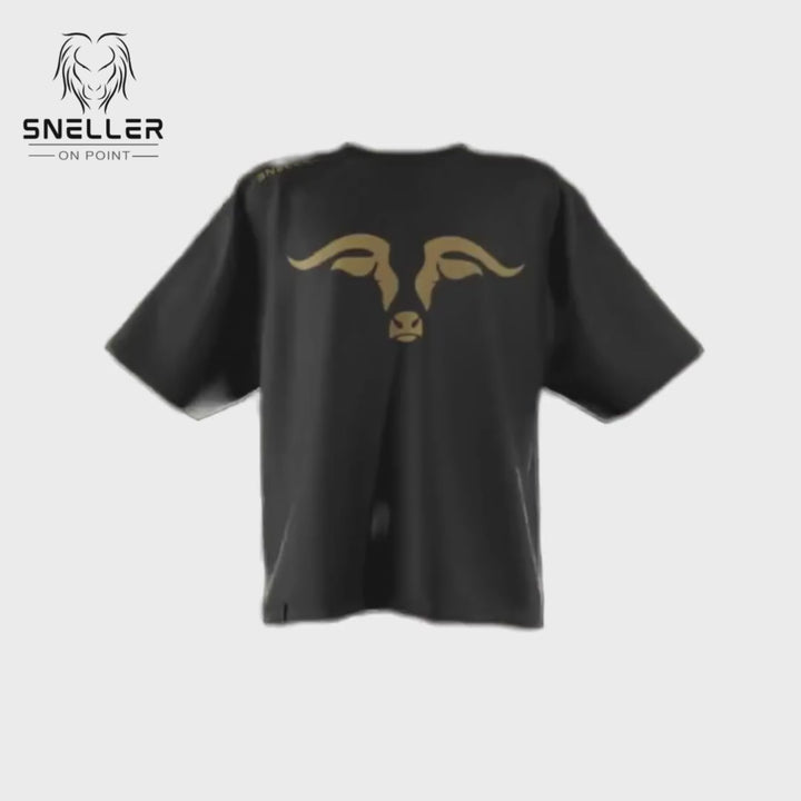 Sneller Premium Tee's - 3D - Khaki on Black Longhorn™