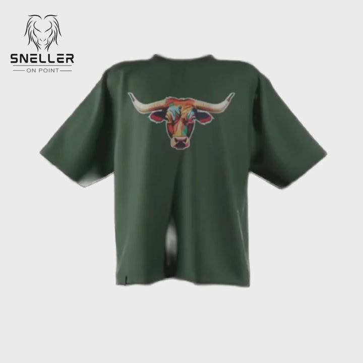 Sneller Premium Tee's - 3D - Green Bull King™