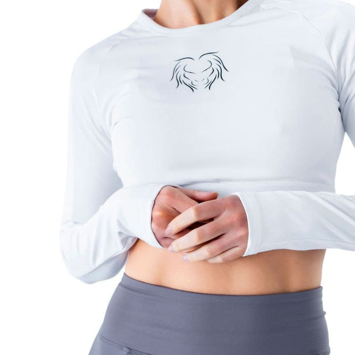 Sneller Active™ - Ladies - L/S Crop White - SNELLER™